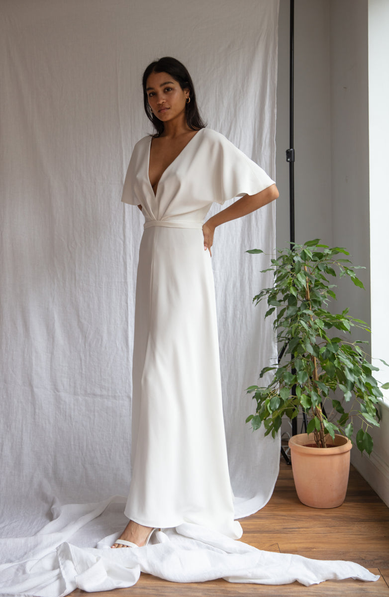 honey | 100% silk made to order wedding dress – Clover London